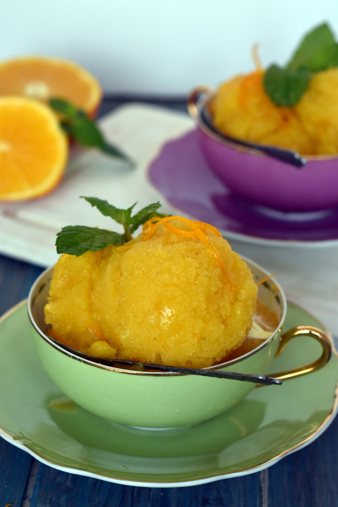 Orange, Mango with Bergamot Sorbet